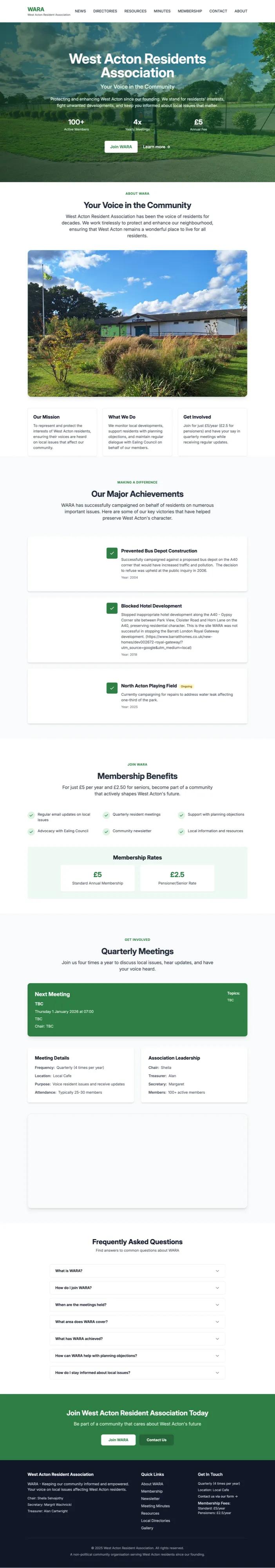 West Acton Residents → Digital Voice